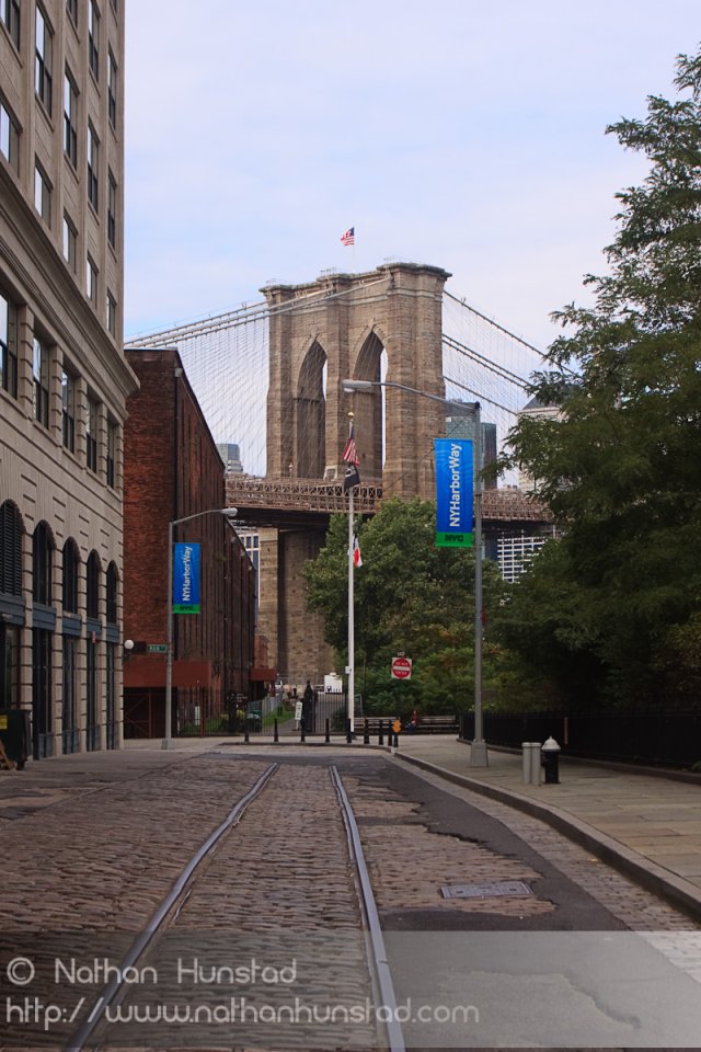 The Brooklyn Bridge from Brooklyn